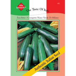 Courgette Zucchino Nano Verde di Milano - Vita Sementi Italian Seeds - 1 packet (54 seeds)
