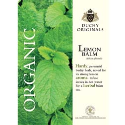 Lemon Balm - Duchy Originals Organic Seeds - 1 packet (250 seeds)