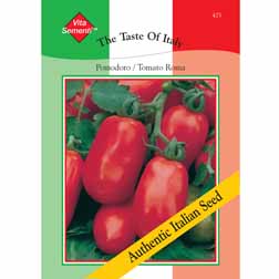 Tomato 'Roma Nano' - Vita Sementi® Italian Seeds - 1 packet (450 seeds)